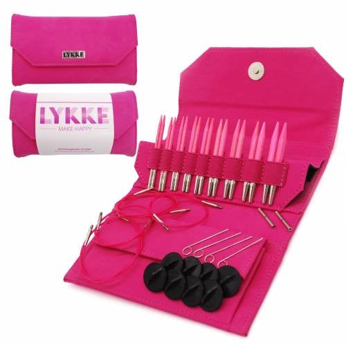 Lykke NAdelset Blush Fuchsia mit austauschbaren Nadelspitzen 9cm