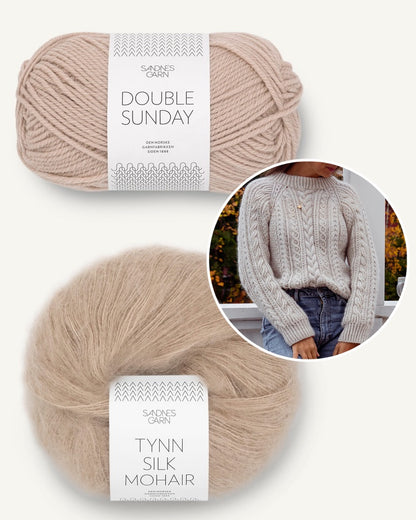 Kutovakika Arctic Light Pullover mit Double Sunday und Tynn Silk Mohair von Sandnes Garn 13