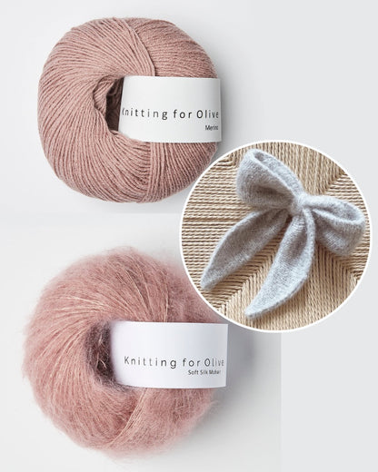 Garnpaket Augustins 22 mit Knitting for Olive dusty rose