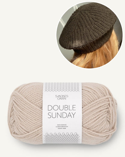 My Favorite Things Knitwear Beret No. 2 aus Double Sunday marzipan