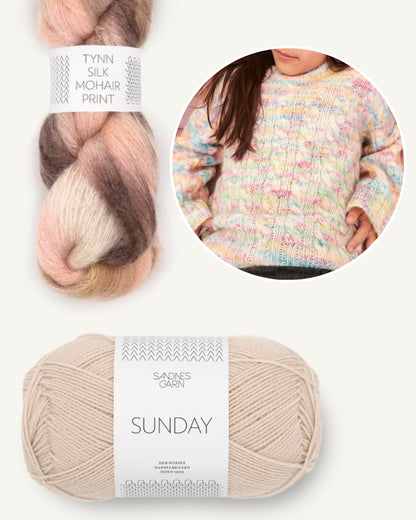 Bonnie Sweater Garnpaket marzipan