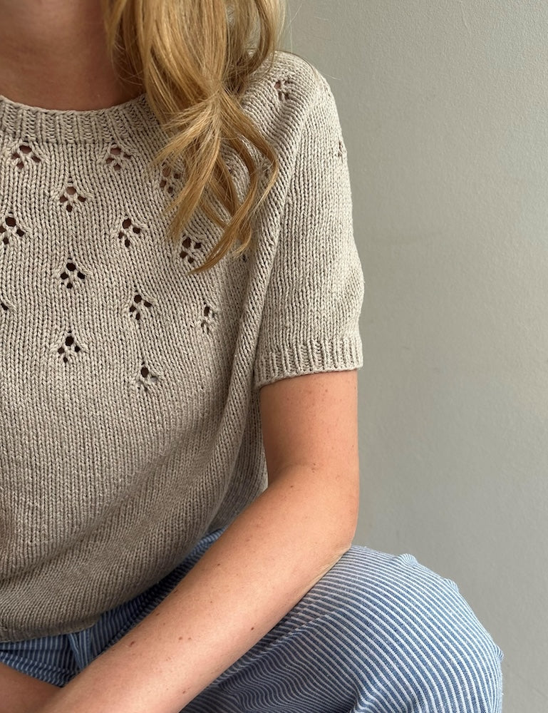 LeKnit Clover Tee mit Line von Sandnes Garn 2