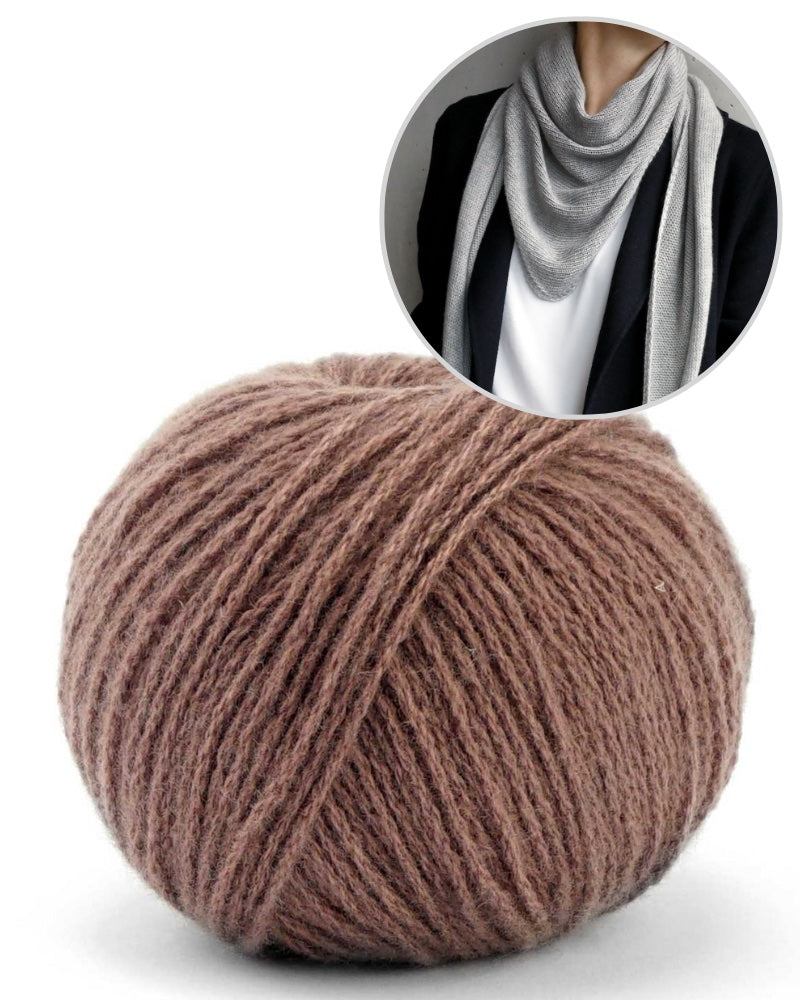 Garnpaket Easypeasy mit Bio Cashmere in muskat