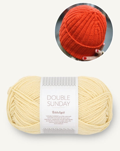 Hipster hat | Ribbed hat with Double Sunday from Sandnes Garn 