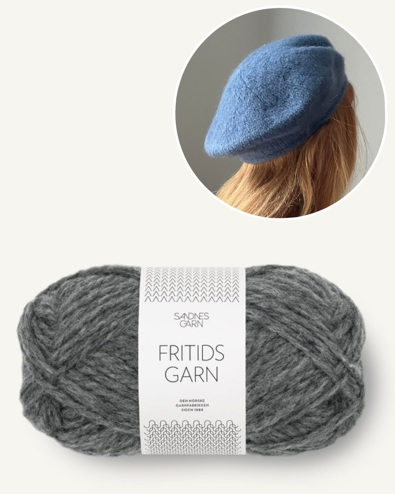 My Favorite Things Knitwear, Beret No. 3 aus Fritidsgarn dunkelgrau