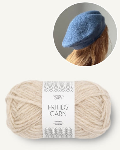 My Favorite Things Knitwear, Beret No. 3 aus Fritidsgarn naturmeliert