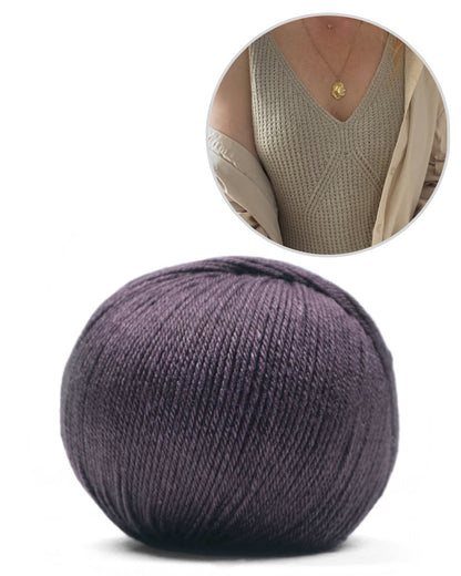 My Favorite Things Knitwear Camisole No. 7 Saffira aubergine