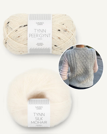 PetiteKnit, Moby Slipover, nature tweed