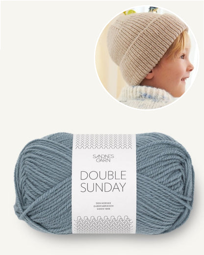 Garnpaket Must have Beanie Double Sunday in abendhimmel