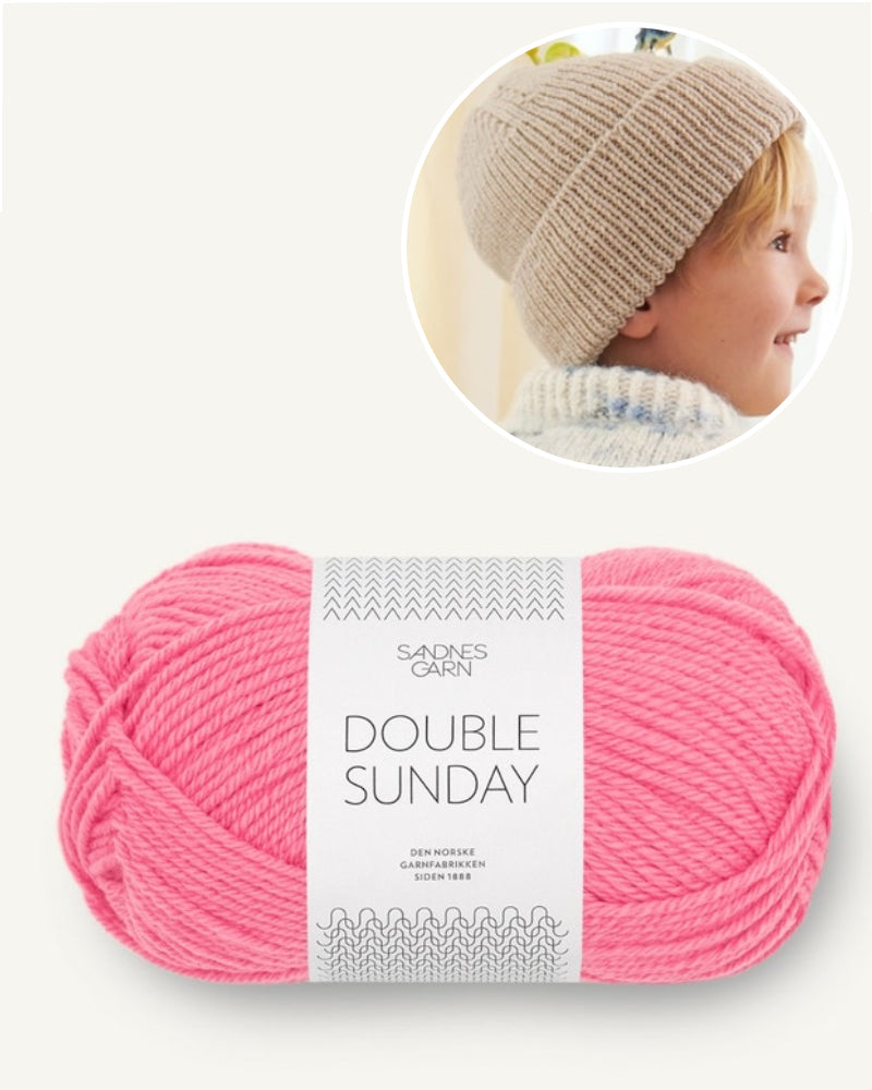 Garnpaket Must have Beanie Double Sunday in bubblegum