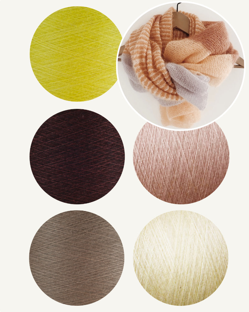 Garnpaket Colour Palette Scarf Variante 1