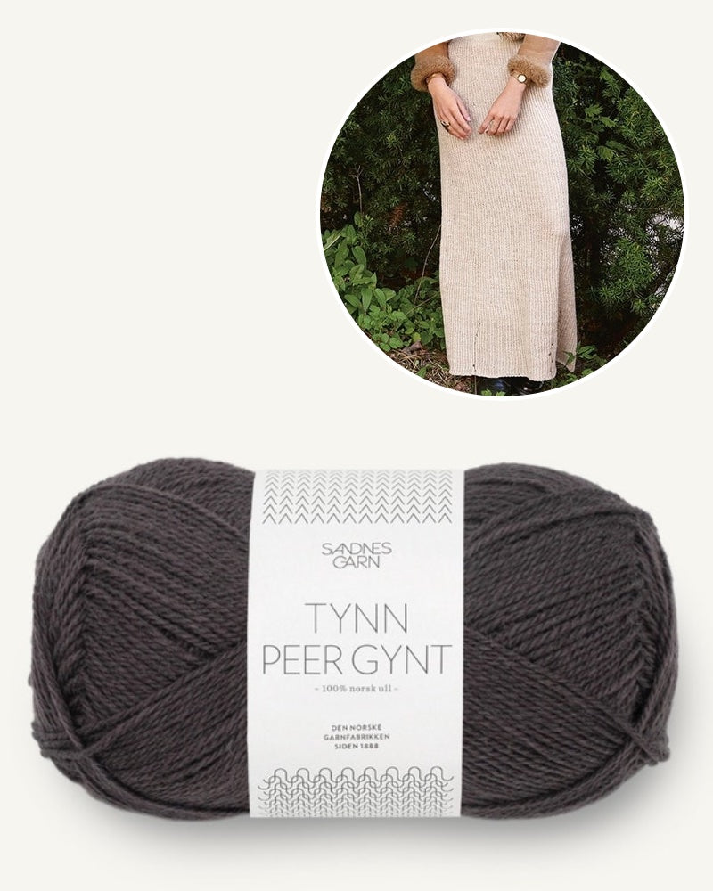 Sandnes Magazin 2311 Nova Skirt mit Tynn Peer Gynt bristol black