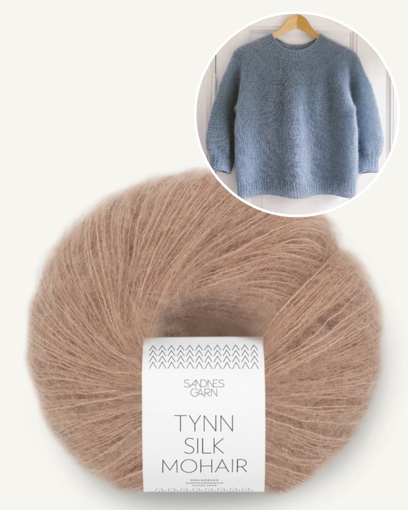 PetiteKnit Novice Sweater Mohair Edition eichenlaub