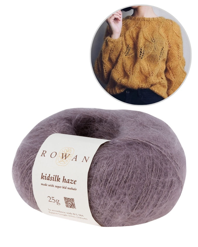 Masha Ziablikova, October Day Sweater aus Kidsilk Haze von Rowan majestic