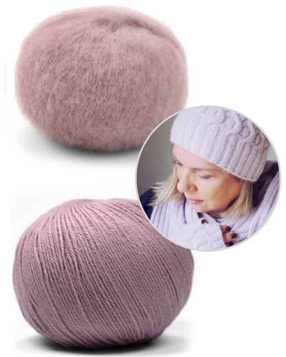 Chrisberlin Pure Set aus Merino Baby und Manada rosenquarz