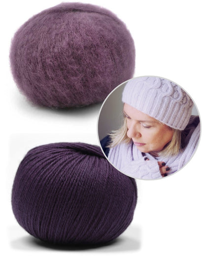 Chrisberlin Pure Set aus Merino Baby und Manada traube