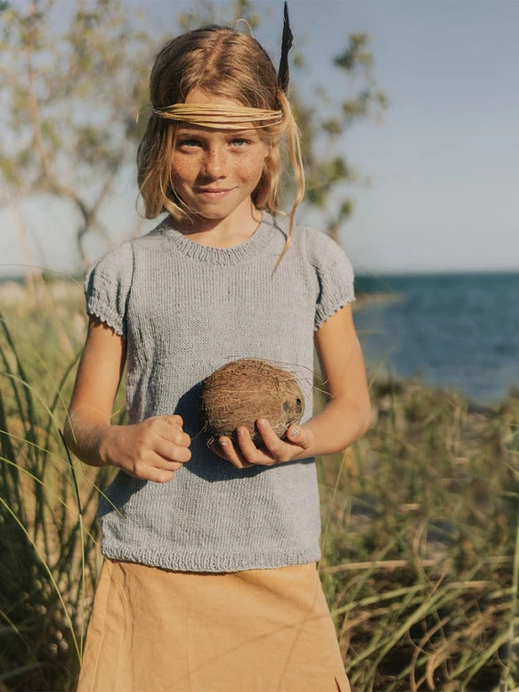 Sandnes Magazin 2306, Sommer Kinder Modellbild Shirt mit Puffärmeln