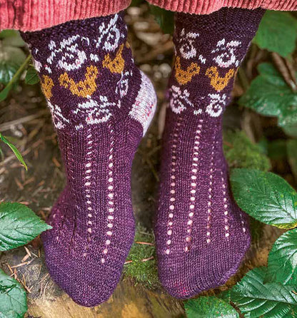 Topp, Einzigartige Motivsocken stricken, Modell 1