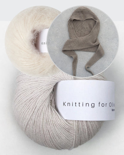 Alex Hood | weicher Kapuzenschal aus Merino und Soft Silk - Set mit PDF-Anleitung