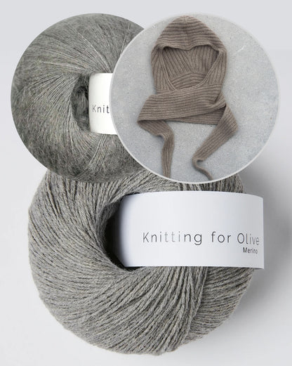 Alex Hood | weicher Kapuzenschal aus Merino und Soft Silk - Set mit PDF-Anleitung