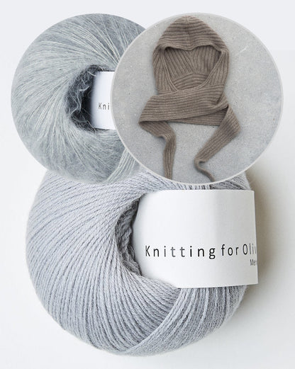 Alex Hood | weicher Kapuzenschal aus Merino und Soft Silk - Set mit PDF-Anleitung