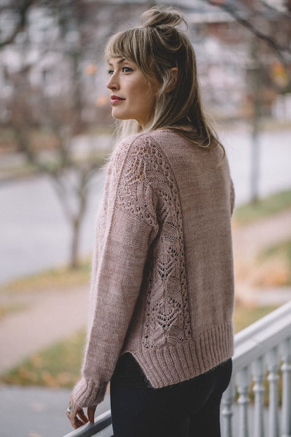 Pink Fizz Sweater von Andrea Mowry mit Saffira uns Mohair Bliss von Pascuali 1