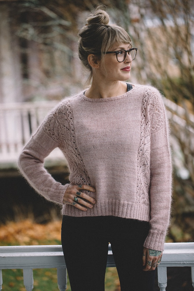 Pink Fizz Sweater von Andrea Mowry mit Saffira uns Mohair Bliss von Pascuali 3