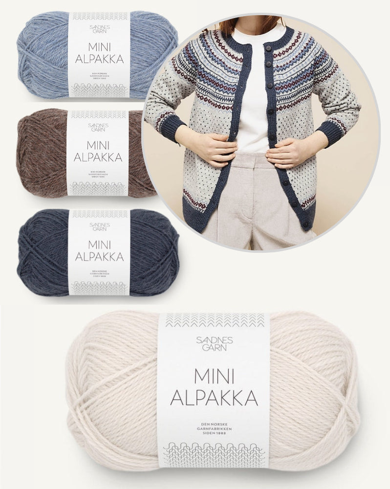 Anna Cardigan von Sandnes Garn mit Mini Alpakka 4