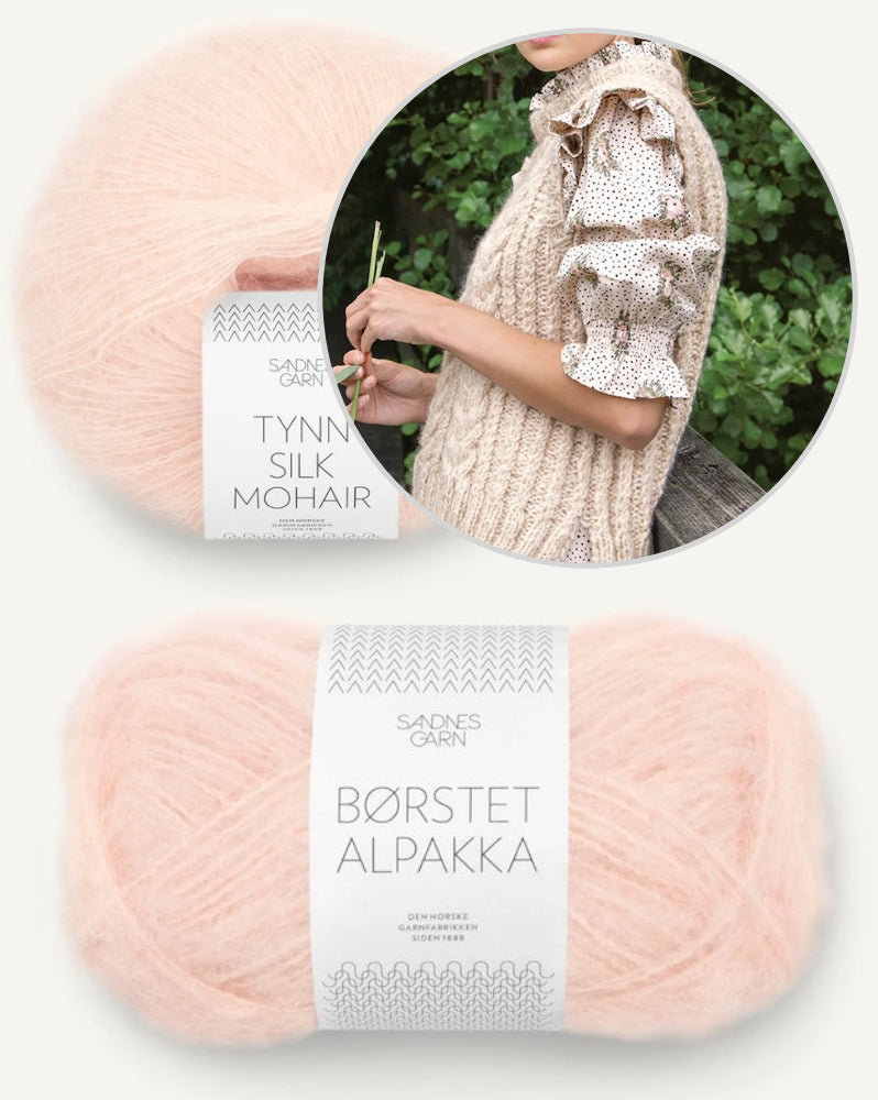 Sandnes Anna Pullunder mit Borstet Alpakka und Tynn Silk Mohair von Sandnes Garn 6