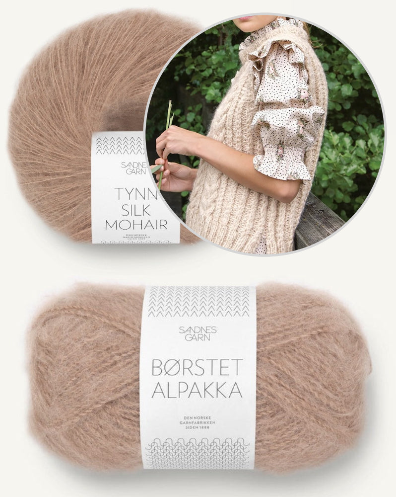 Sandnes Anna Pullunder mit Borstet Alpakka und Tynn Silk Mohair von Sandnes Garn 5