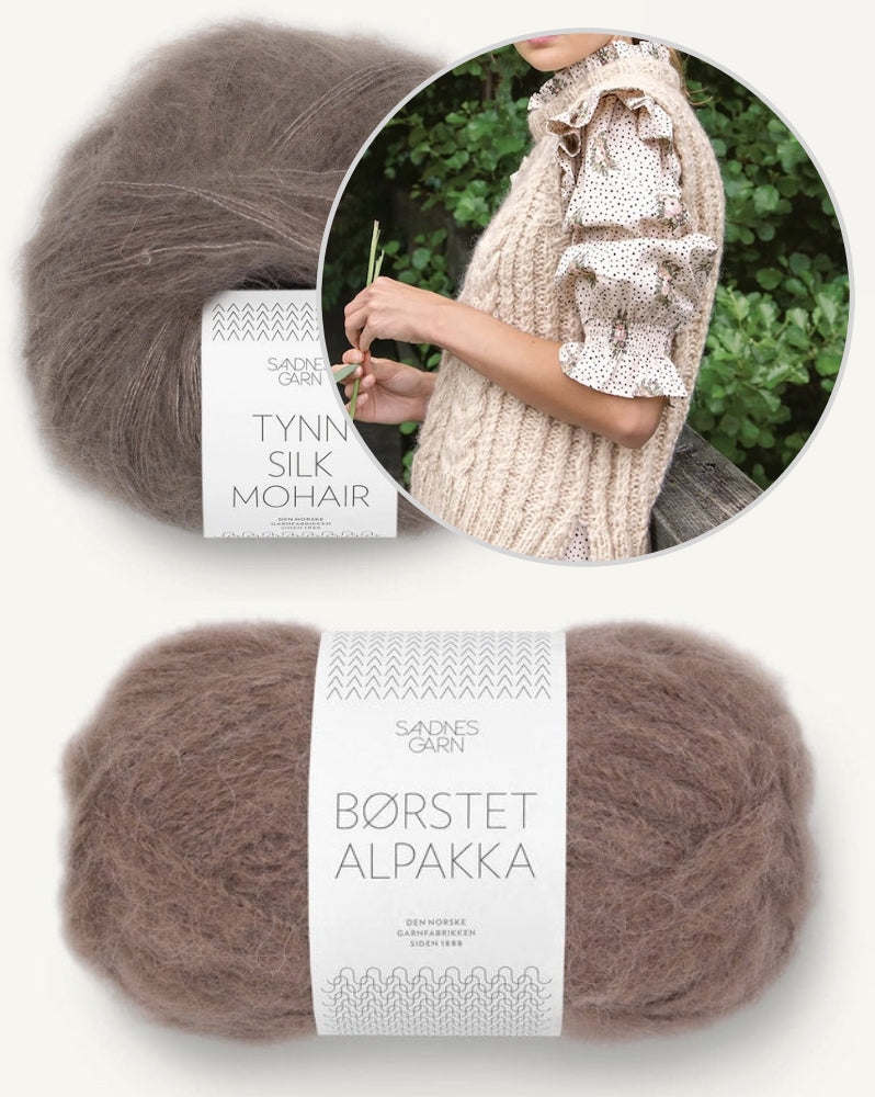 Sandnes Anna Pullunder mit Borstet Alpakka und Tynn Silk Mohair von Sandnes Garn 9