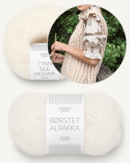 Sandnes Anna Pullunder mit Borstet Alpakka und Tynn Silk Mohair von Sandnes Garn 8