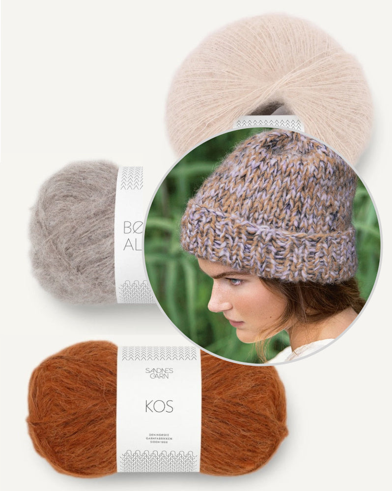 Asters Mütze von Sandnes Garn mit Kos, Borstet Alpakka und Tynn Silk Mohair 7