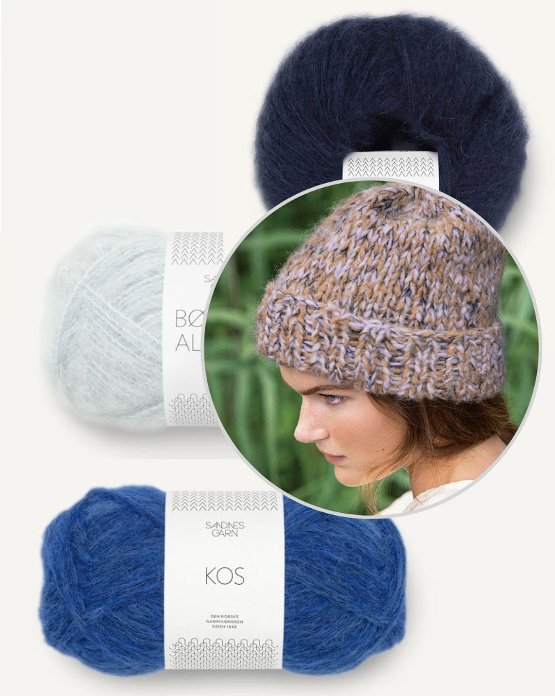 Asters Mütze von Sandnes Garn mit Kos, Borstet Alpakka und Tynn Silk Mohair 5