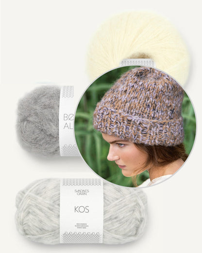 Asters Mütze von Sandnes Garn mit Kos, Borstet Alpakka und Tynn Silk Mohair 6