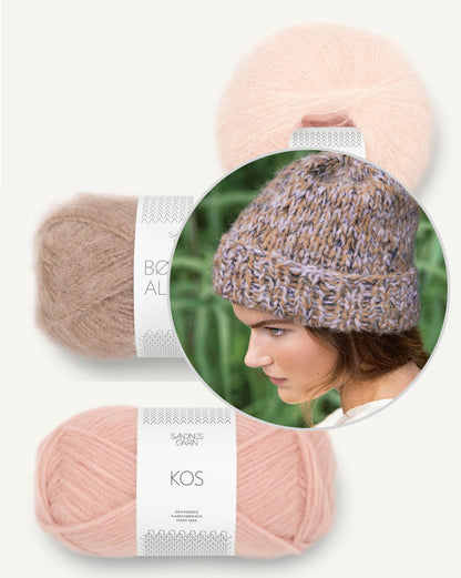 Asters Mütze von Sandnes Garn mit Kos, Borstet Alpakka und Tynn Silk Mohair 4