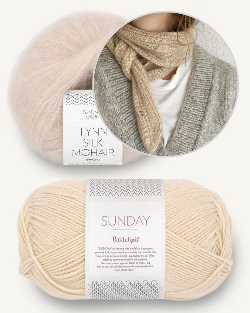 Augusta Lace Scarf von Bella Helms mit Sunday und Tynn Silk Mohair von Sandnes Garn 5