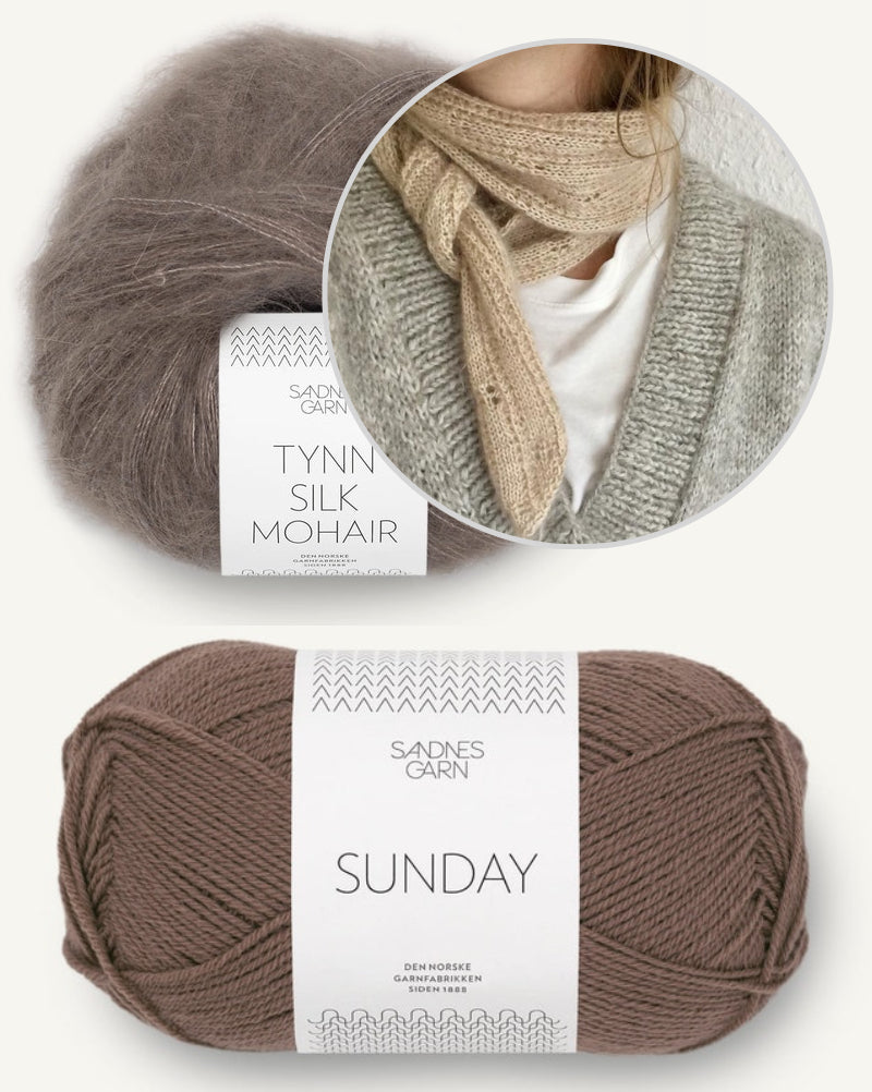 Augusta Lace Scarf von Bella Helms mit Sunday und Tynn Silk Mohair von Sandnes Garn 8