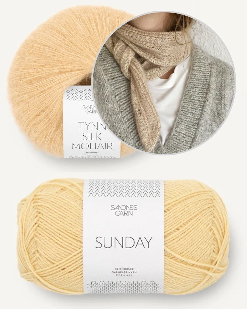 Augusta Lace Scarf von Bella Helms mit Sunday und Tynn Silk Mohair von Sandnes Garn 7