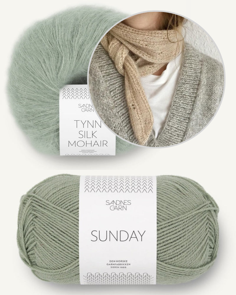 Augusta Lace Scarf von Bella Helms mit Sunday und Tynn Silk Mohair von Sandnes Garn 12