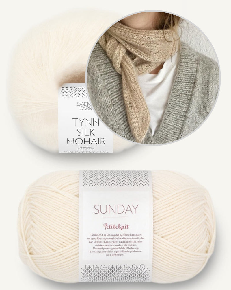 Augusta Lace Scarf von Bella Helms mit Sunday und Tynn Silk Mohair von Sandnes Garn 6