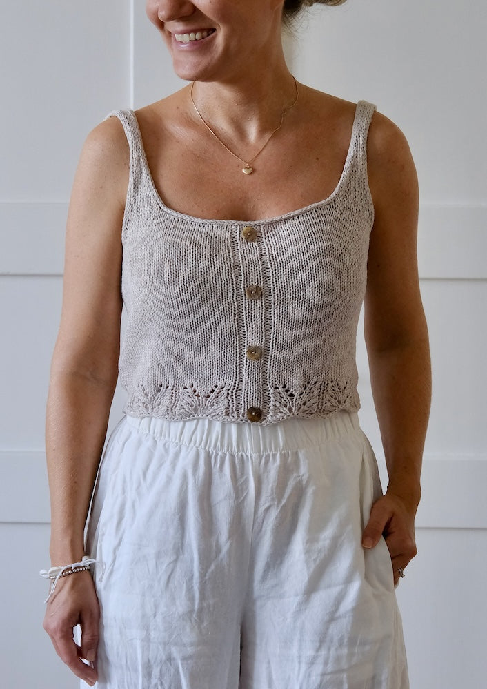 Nostalgia Top von Auguste Knit mit Gratisanleitung aus Line von Sandnes Garn 6