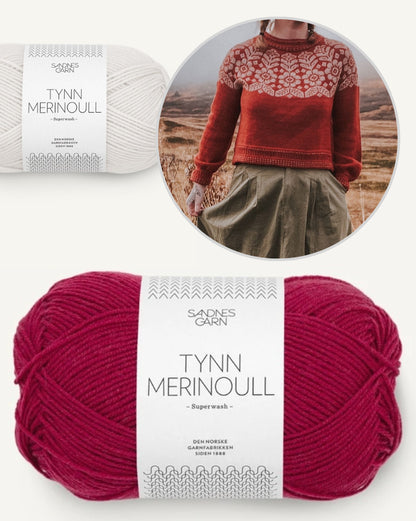 Autumn Alpine Sweater von Caitlin Hunter mit Tynn Merinoull von Sandnes Garn 12