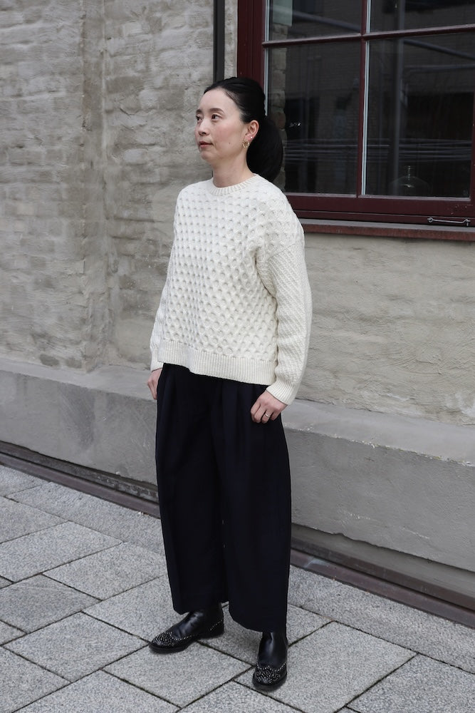 Snow Garden Sweater von Ayako Sato mit Double Sunday von Sandnes Garn 1