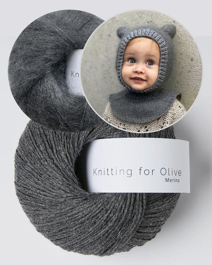 Baby Bear Balaclava mit Merino und Soft Silk Mohair von Knitting for Olive 13