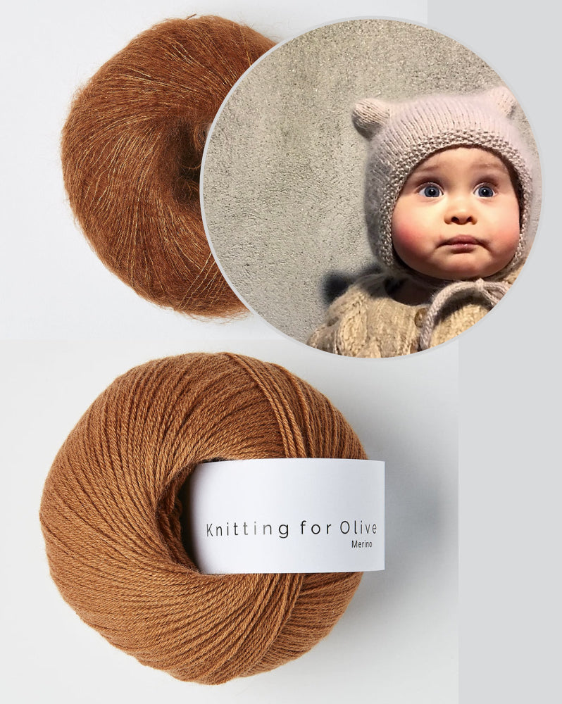 Baby Bear Bonnet mit Merino und Soft Silk Mohair von Knitting for Olive 8