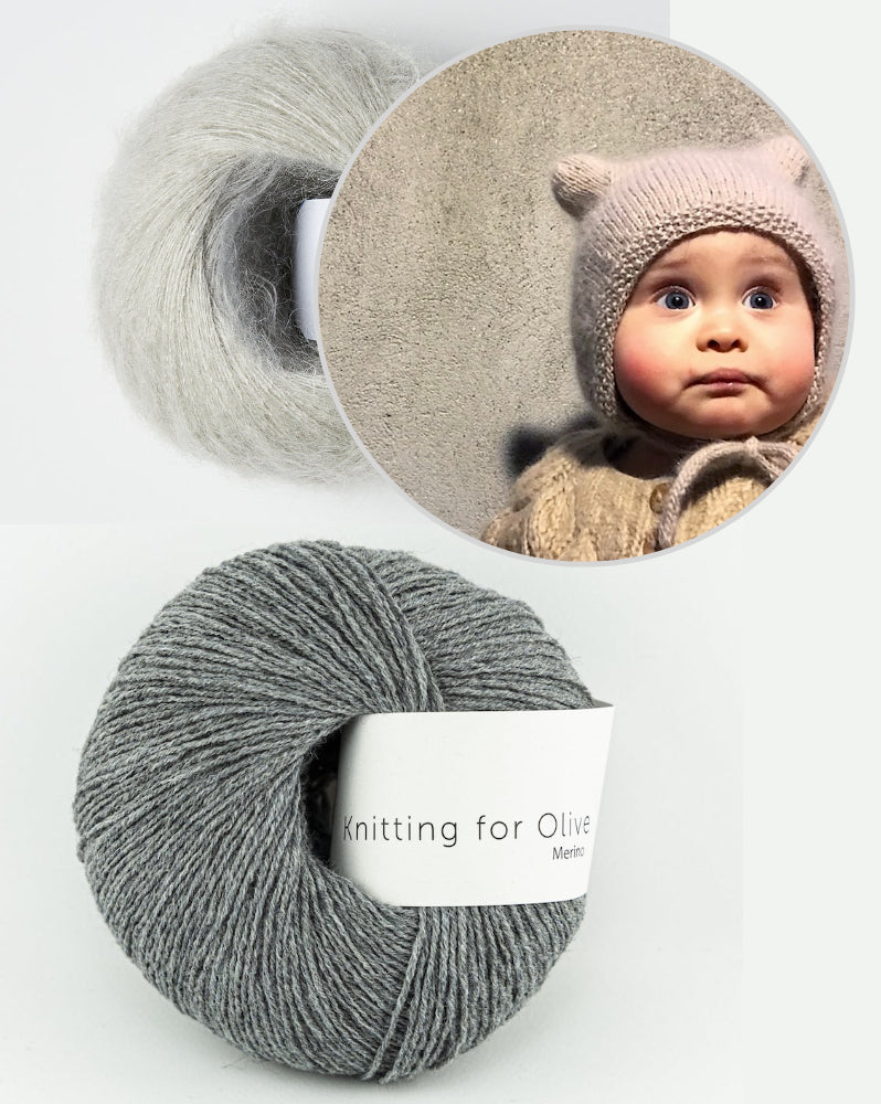 Baby Bear Bonnet mit Merino und Soft Silk Mohair von Knitting for Olive 9