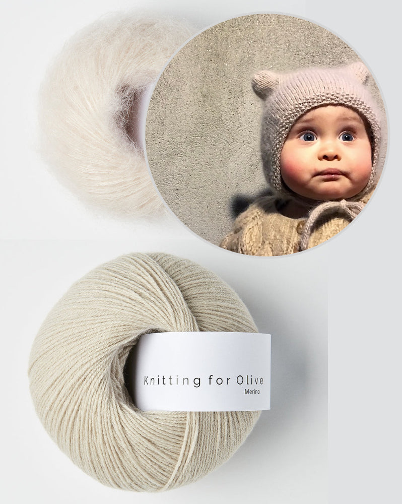 Baby Bear Bonnet mit Merino und Soft Silk Mohair von Knitting for Olive 10