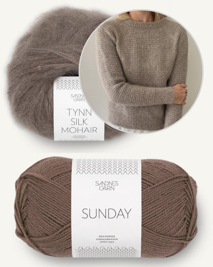 Banrsley Sweater von Coco Amour Knitwear mit Sunday und Tynn Silk Mohair von Sandnes Garn 8