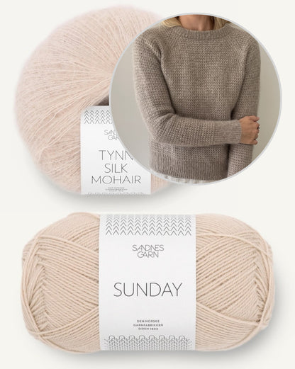 Banrsley Sweater von Coco Amour Knitwear mit Sunday und Tynn Silk Mohair von Sandnes Garn 6